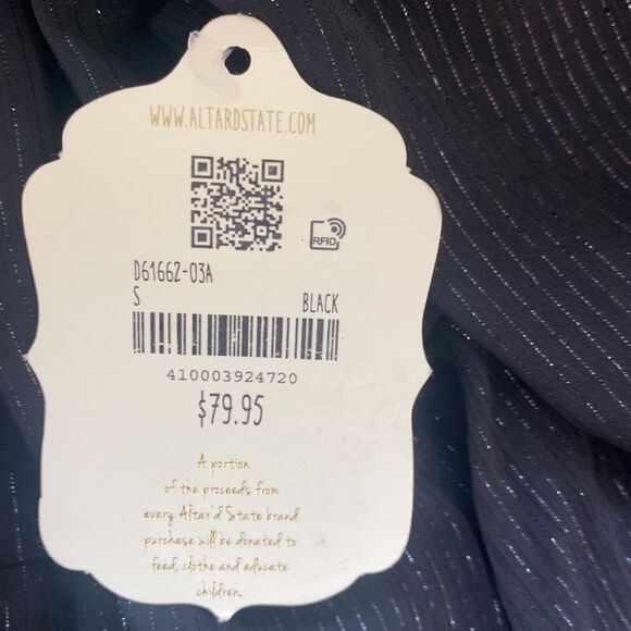 Altar’s State Baby Doll Dress Black S Nwt - Picture 4 of 5